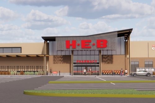 H-E-B’s Frisco location at 4800 Main St. is slated to open at 6 a.m. Sept. 21, according to a company news release. (Rendering courtesy H-E-B)
