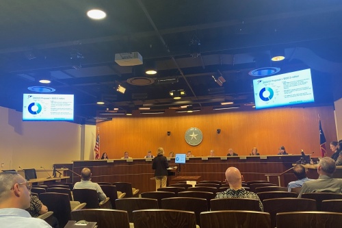Round Rock City Council ratified its tax rate and adopted a $555.5 million budget for the 2022-23 fiscal year during its Sept. 8 meeting. (Brooke Sjoberg/Community Impact Newspaper)