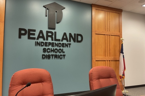 The Pearland ISD board of trustees at its Sept. 13 regular meeting adopted the fiscal year 2022-23 tax rate. (Andy Yanez/Community Impact Newspaper)