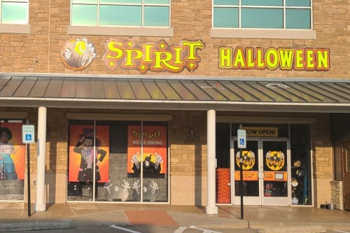 Spirit Halloween store front.