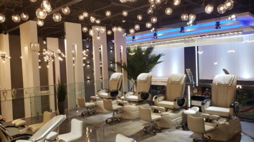 The spa offers a variety of services for women, men and children, including pedicures, manicures, waxing, threading, eyelash extensions and facials, and features a full bar. (Courtesy Executive Nails & Spa) 