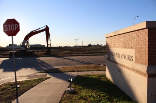 The Frisco Public Works Department's current location is on Research Road. (Elizabeth Uclés/Community Impact Newspaper)