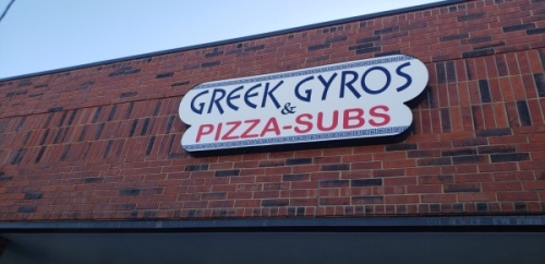 Greek Gyros & Pizza-Subs is located at 1211 Leander Road, Georgetown. (Ali Linan/Community Impact Newspaper)
