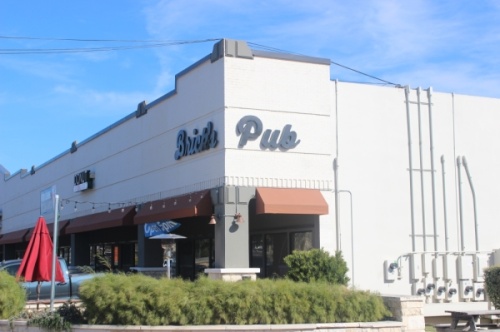 A photo of the outside of Brick's Pub.