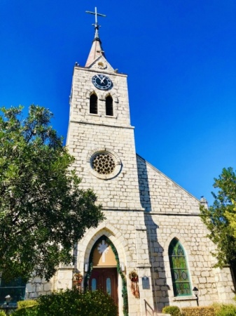 St. Peter and Paul Catholic Church: The first Catholic church in town was known as the Black Walnut Church and stood on the same location as the current limestone church, which was constructed in 1871. The first Catholic Mass held in New Braunfels happened as early as 1846. (Ian Pribanic/Community Impact Newspaper)
