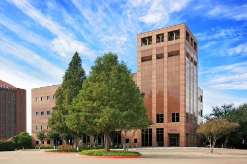 The property at 2021 Lakeside Blvd., Richardson, is one of two large-scale office buildings recently purchased in Richardson. (Courtesy BH Properties)