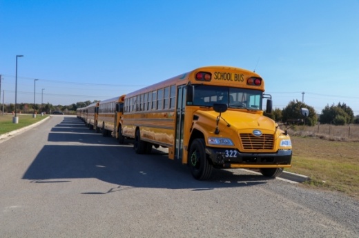Georgetown ISD will replace nearly a quarter of its fleet with clean-energy propane buses by the end of January. (Courtesy Georgetown ISD)