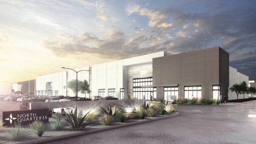 North Quarter 35, a 64,000-square-foot industrial development, is under construction in Northeast Fort Worth at I-35 and Golden Triangle Boulevard. (Courtesy M2G Ventures)