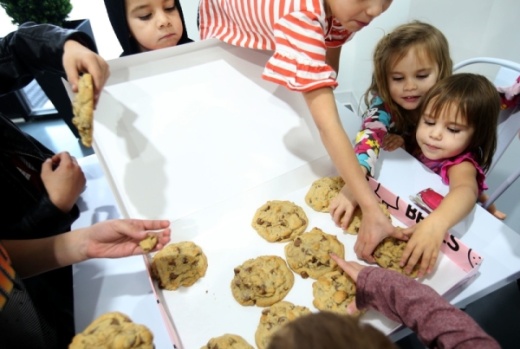 All customers will receive a free chocolate chip cookie during the grand opening on Friday. (Courtesy Crumbl Cookies)
