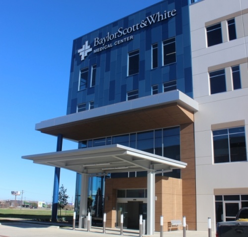 A photo of the exterior of Baylor Scott & White Medical Center-Austin.