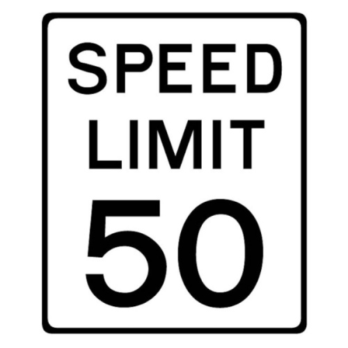 speed limit 50 mph shutterstock stock image