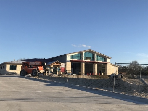 Pflugerville's fifth fire station is expected to open in late February, weather permitting. (Kelsey Thompson/Community Impact Newspaper)
