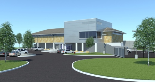 The new Plano Police Substation is expected to open in late April or early May at McDermott Road and Robinson Road. (Courtesy city of Plano)
