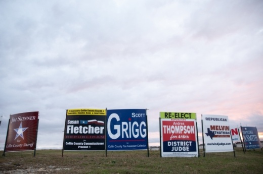 Registered voters in Collin County can vote in the races for tax assessor-collector, Precinct 1 commissioner, and judges for the 380th and 401st districts, as well as federal and state level representatives and presidential candidates at the March 3 election. (Liesbeth Powers/Community Impact Newspaper)