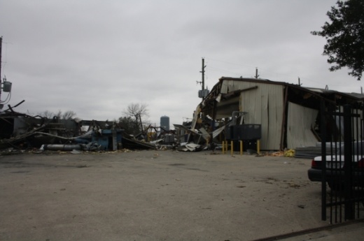 An investigation is underway at the site of a facility explosion on Gessner Road. (Shawn Arrajj/Community Impact Newspaper)