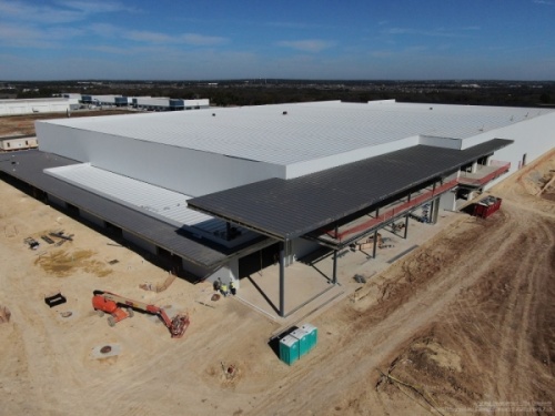 The Crossover—a 240,000-square-foot multisports facility currently under construction in Cedar Park—is scheduled to open in the spring. (Courtesy Multivista)