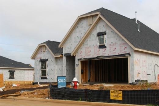 Copper Cove on Cherry Street is among several subdivisions under construction in the city of Tomball. (Anna Lotz/Community Impact Newspaper)