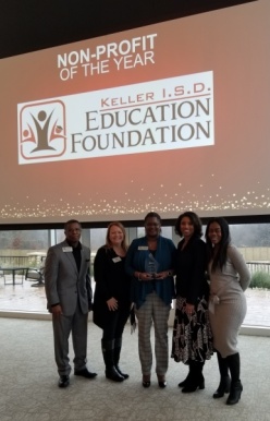The Keller ISD Education Foundation was named Non-Profit of the Year by the Greater Keller Chamber of Commerce at an awards luncheon Jan. 22. (Courtesy Keller Chamber)