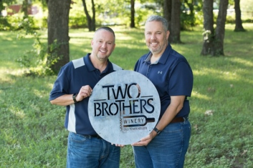 Operated by brothers Brian and Eddie Kirkwood, Two Brothers Winery opened Nov. 29 in Old Town Keller. (Courtesy Two Brothers Winery)