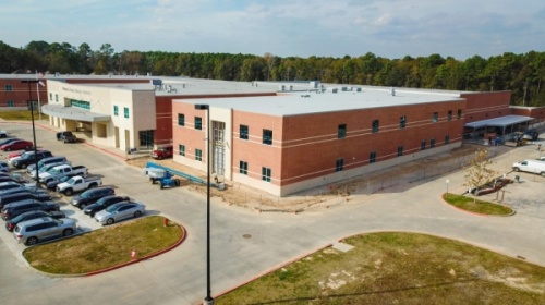 Students will be able to utilize the Woodridge Forest Middle School expansion in August. (Courtesy New Caney ISD)