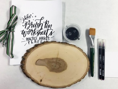 Create a piece of art for your home at a brush-lettered wooden sign workshop at Coolgreens in CityLine. (Courtesy CityLine)