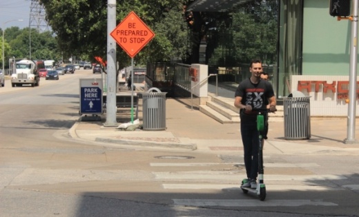 The city of Rollingwood voted Feb. 19 to ban the abandonment of motorized scooters within the city. (Community Impact Staff)