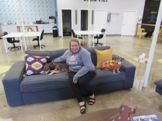 Jill Dretzka opened Work & Woof in 2018. (Photos by Nicholas Cicale/Community Impact Newspaper)