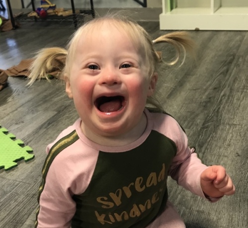 Liberty Litton, 2, of Cedar Park has been named one of 29 ambassadors worldwide for Nothing Down, an organization that aims to change the way Down syndrome is perceived. (Courtesy Nothing Down)