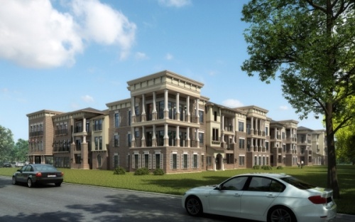 The Royalton at Kingwood, a high-end multifamily development, will open in March. (Courtesy SWBC Real Estate)