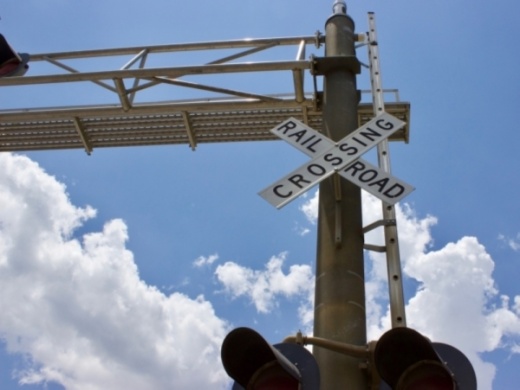 Railroad quiet zones from Burnet Street to St. Williams Street are now expected to be complete this summer. (Taylor Jackson Buchanan/Community Impact Newspaper)