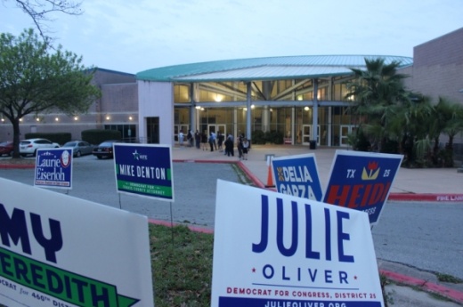 Polls opened at 7 a.m. in Travis County. (Jack Flagler/Community Impact Newspaper)