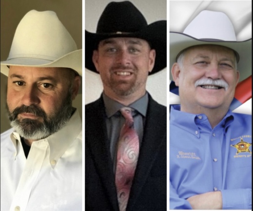 From left: Troy Guidry, Dan Porter and incumbent R. Glenn Smith are on the 2020 Republican primary ballot for Waller County sheriff.