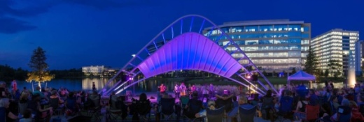 Row the Row concerts take place at Hughes Landing. (Courtesy Howard Hughes Corp.)