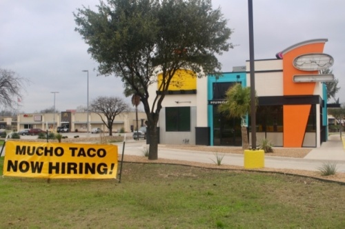 The taco shop is located at 1109 N. I-35, San Marcos. (Evelin Garcia/Community Impact Newspaper)