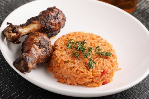 Fusion Vibes Kitchen + Bar will serve dishes like suya wings and jollof rice. (Courtesy Adobe Stock)