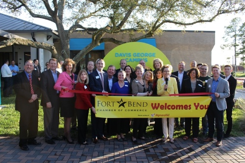 The Child Advocates of Fort Bend nonprofit leaders hosted a ribbon-cutting celebration at its renovated campus in Rosenberg March 5. (Beth Marshall/Community Impact Newspaper)