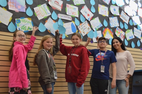 Sixth-grade students from Pieper Ranch Middle School participated in "Water Week" to raise funds to construct a well in Rwanda. (Courtesy Comal ISD)