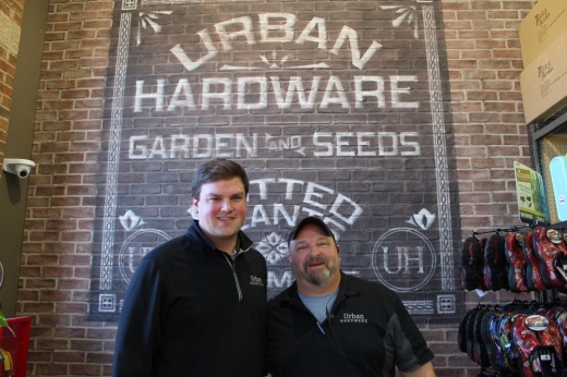 Assistant Manager Colby Rodgers (left) and General Manager Ronald Founds (right) helped open Urban Hardware in April 2019. (Kara McIntyre/Community Impact Newspaper)