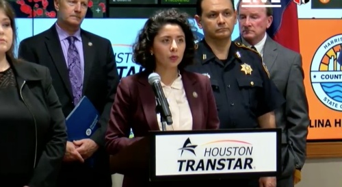 Harris County Judge Lina Hidalgo announces that all bars in Harris County must close by 8 a.m. March 16 for 15 days. In the same period, restaurants must only offer takeout.