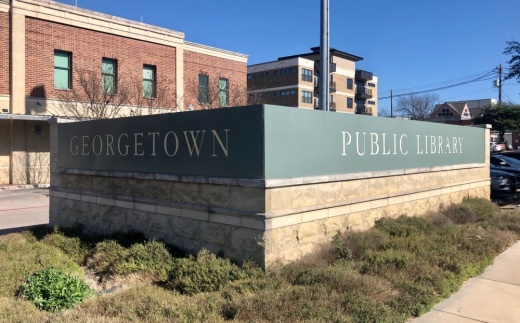 Starting March 18, the Georgetown Public Library will offer curbside pickup of reserved materials. Staff also will offer story times and activities for children on the library's Facebook page. (Sally Grace Holtgrieve/Community Impact Newspaper)
