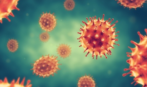 An illustration of the virus cells (Courtesy Adobe Stock)
