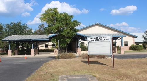 A photo of the exterior of Walnut Springs Elementary School