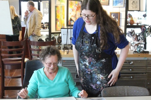 While Studio Art House is still offering some in-person art classes, the business has started offering all of its classes over Skype. (Photo by Anna Herod/Community Impact Newspaper)