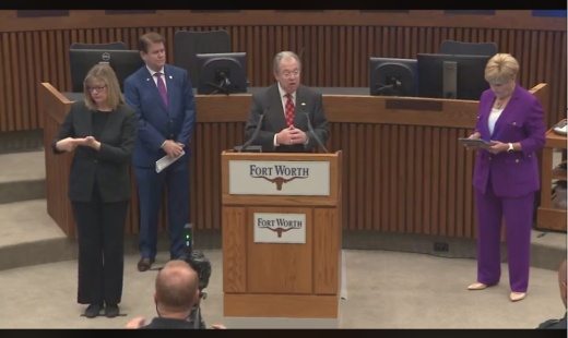 Tarrant County Judge Glen Whitley issued a mandatory shelter-in-place order for Tarrant County citizens effective 11:59 p.m. March 24. (Screenshot courtesy Tarrant County)