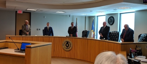 Commissioners convened March 24 and discussed the need to comply with coronavirus regulations, although questions on regulation capacity remain. (Community Impact Staff)