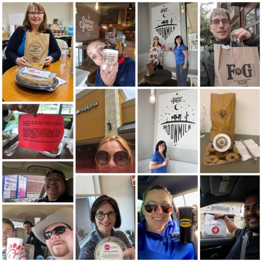 City of Keller employees are showing support for local restaurants through the Keep Calm and Carry Out contest. (Courtesy city of Keller)