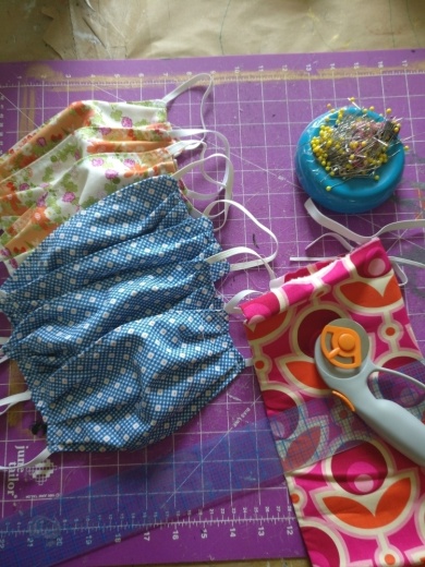 Faden Design Studios owner Romy McCloskey is in the process of making face masks for area residents in need. (Courtesy Romy McCloskey)