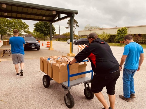 Society of Samaritans is operating its drive-thru pantry distribution from 10 a.m.-2 p.m. weekdays until further notice. (Courtesy Society of Samaritans)
