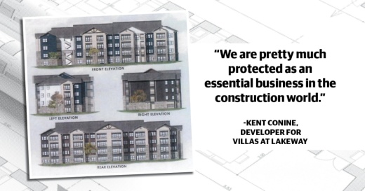 Kent Conine, one of the developers for The Villas at Lakeway, said that at this time, he is expecting construction to begin around the end of April. (Rendering illustration courtesy Kent and Meg Conine/Jay Jones/Community Impact Newspaper)