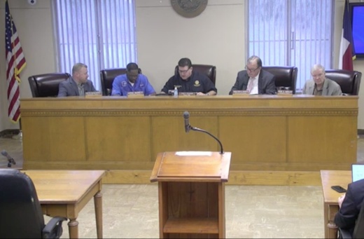 The Waller County Commissioners Court met for its regular meeting March 24 and provided updates on the county's response to the coronavirus. (Screenshot via Waller County livestream)